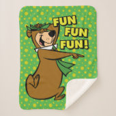 Yogi Bear Fun Fun Fun Sherpadecke (Vorderseite)