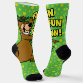 Yogi Bear Fun Fun Fun Socken (Gewinkelt)