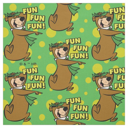Yogi Bear Fun Fun Fun Stoff (Muster)