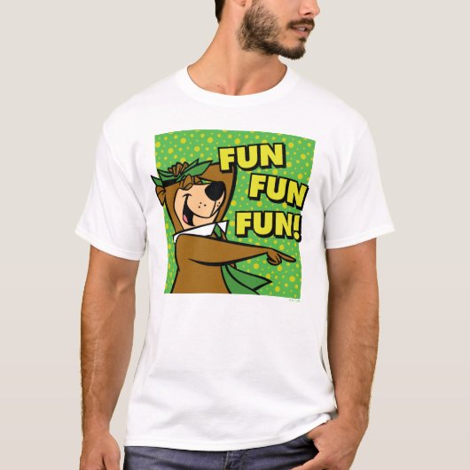 Yogi Bear Fun Fun Fun T-Shirt (Vorderseite)