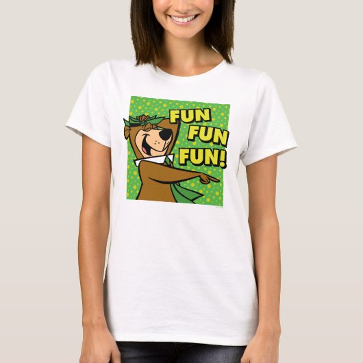 Yogi Bear Fun Fun Fun T-Shirt (Vorderseite)