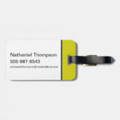 Yogi Bear Gemustert Varsity Letters Gepäckanhänger (Rückseite horizontal)