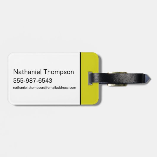 Yogi Bear Gemustert Varsity Letters Gepäckanhänger (Rückseite horizontal)