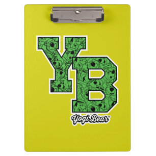 Yogi Bear Gemustert Varsity Letters Klemmbrett