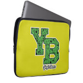 Yogi Bear Gemustert Varsity Letters Laptopschutzhülle (Vorne Rechts)