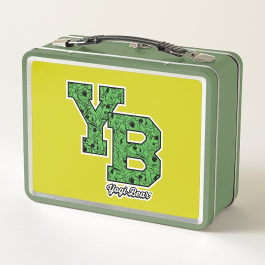 Yogi Bear Gemustert Varsity Letters Metall Brotdose (Rückseite)