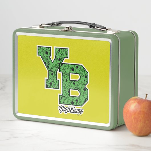 Yogi Bear Gemustert Varsity Letters Metall Brotdose (Beispiel)