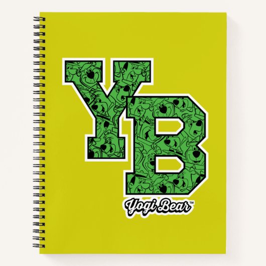 Yogi Bear Gemustert Varsity Letters Notizblock (Vorderseite)
