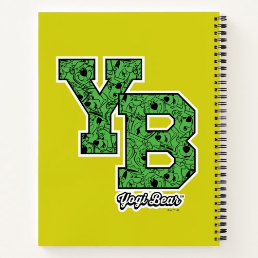 Yogi Bear Gemustert Varsity Letters Notizblock (Rückseite)