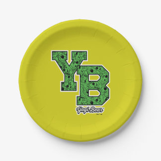 Yogi Bear Gemustert Varsity Letters Pappteller