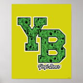 Yogi Bear Gemustert Varsity Letters Poster (Vorne)