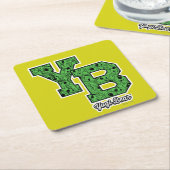 Yogi Bear Gemustert Varsity Letters Rechteckiger Pappuntersetzer (angewinkelt)