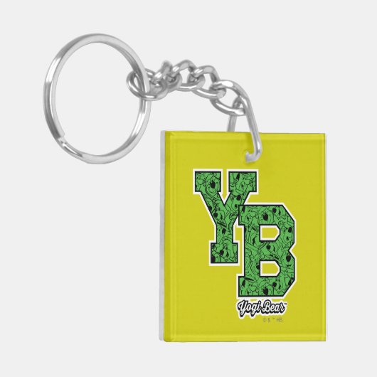 Yogi Bear Gemustert Varsity Letters Schlüsselanhänger (Vorderseite links)