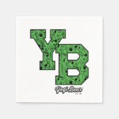 Yogi Bear Gemustert Varsity Letters Serviette (Vorderseite)