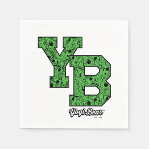 Yogi Bear Gemustert Varsity Letters Serviette
