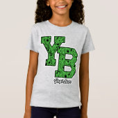 Yogi Bear Gemustert Varsity Letters T-Shirt (Vorderseite)