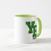 Yogi Bear Gemustert Varsity Letters Tasse (VorderseiteRechts)