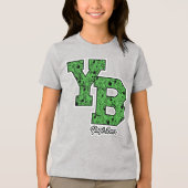 Yogi Bear Gemustert Varsity Letters Tri-Blend Shirt (Vorderseite)