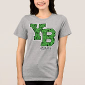 Yogi Bear Gemustert Varsity Letters Tri-Blend Shirt (Vorderseite)
