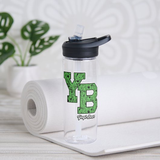 Yogi Bear Gemustert Varsity Letters Trinkflasche (Yoga)