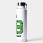 Yogi Bear Gemustert Varsity Letters Trinkflasche (Rückseite)