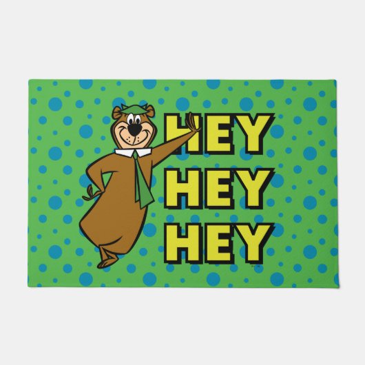 Yogi Bear Hey Hey Hey Fußmatte (Vorderseite)