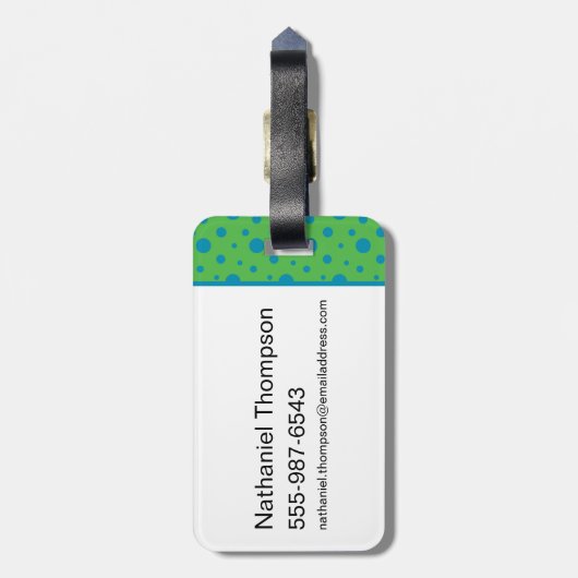 Yogi Bear Hey Hey Hey Gepäckanhänger (Rückseite vertikal)