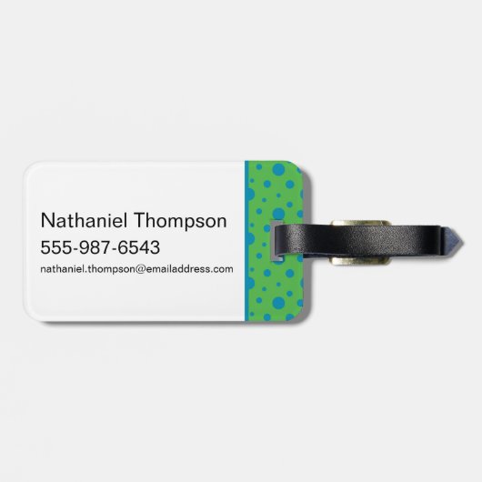 Yogi Bear Hey Hey Hey Gepäckanhänger (Rückseite horizontal)