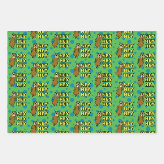 Yogi Bear Hey Hey Hey Geschenkpapier Set (Vorderseite 3)
