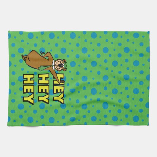 Yogi Bear Hey Hey Hey Geschirrtuch (Horizontal)
