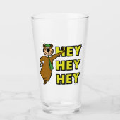 Yogi Bear Hey Hey Hey Glas (Vorderseite)