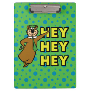 Yogi Bear Hey Hey Hey Klemmbrett