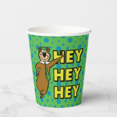 Yogi Bear Hey Hey Hey Pappbecher (Rückseite)