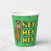 Yogi Bear Hey Hey Hey Pappbecher (Vorderseite)
