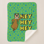 Yogi Bear Hey Hey Hey Sherpadecke (Vorderseite)