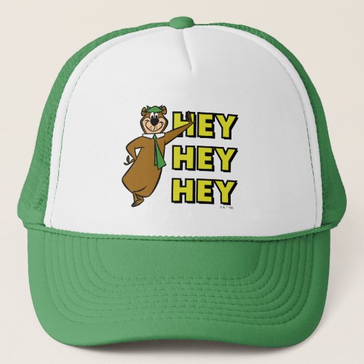 Yogi Bear Hey Hey Hey Truckerkappe (Vorderseite)