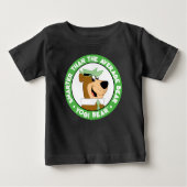 Yogi Bear lächelndes Portrait Baby T-shirt (Vorderseite)