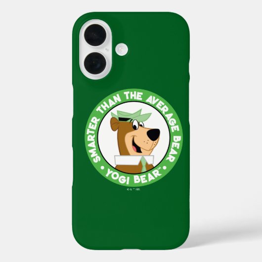 Yogi Bear lächelndes Portrait Case-Mate iPhone Hülle (Rückseite)