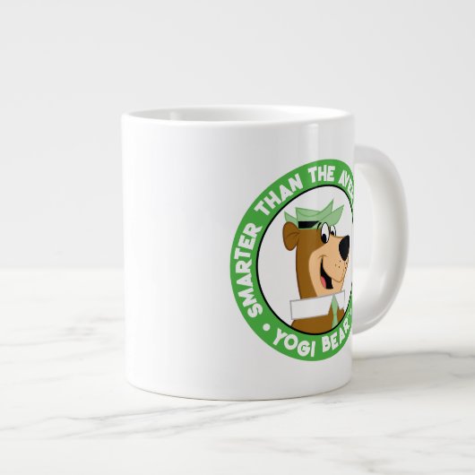 Yogi Bear lächelndes Portrait Jumbo-Tasse (Vorderseite Rechts)