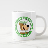 Yogi Bear lächelndes Portrait Jumbo-Tasse (Rechts)