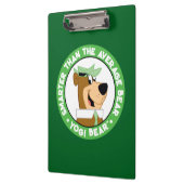 Yogi Bear lächelndes Portrait Klemmbrett (Links)