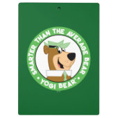 Yogi Bear lächelndes Portrait Klemmbrett (Rückseite)