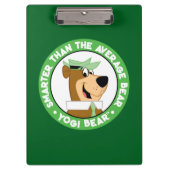 Yogi Bear lächelndes Portrait Klemmbrett (Vorderseite)