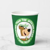 Yogi Bear lächelndes Portrait Pappbecher (Vorderseite)