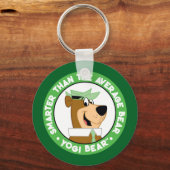 Yogi Bear lächelndes Portrait Schlüsselanhänger (Rückseite)