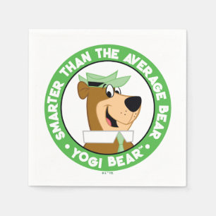Yogi Bear lächelndes Portrait Serviette
