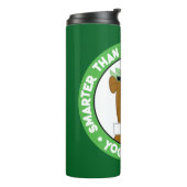 Yogi Bear lächelndes Portrait Thermosbecher (Nach links gedreht)