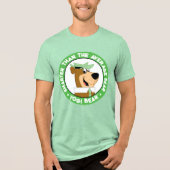 Yogi Bear lächelndes Portrait Tri-Blend Shirt (Vorderseite)