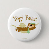 Yogi Bear Picnic Hammock Nickerchen Time Button (Vorderseite)