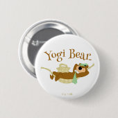 Yogi Bear Picnic Hammock Nickerchen Time Button (Vorne & Hinten)